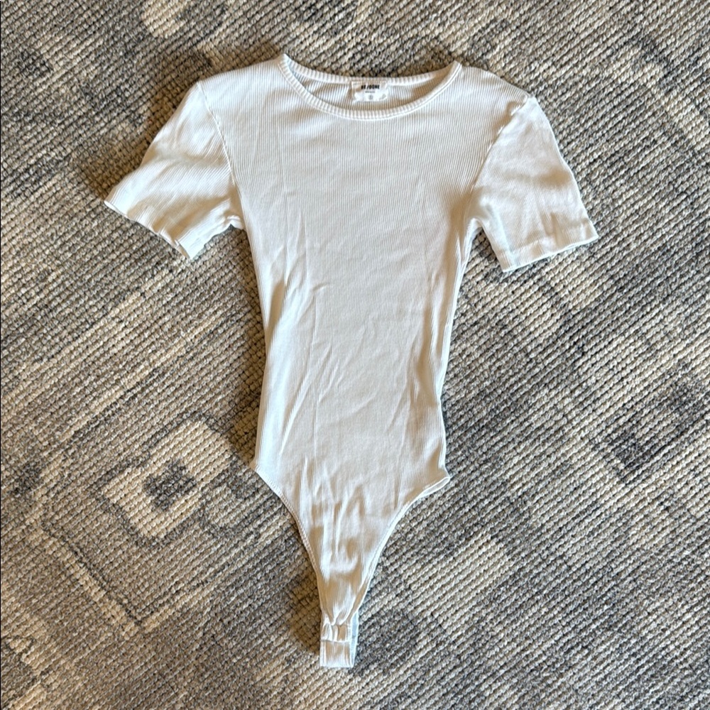Re/Done White Bodysuit One Piece